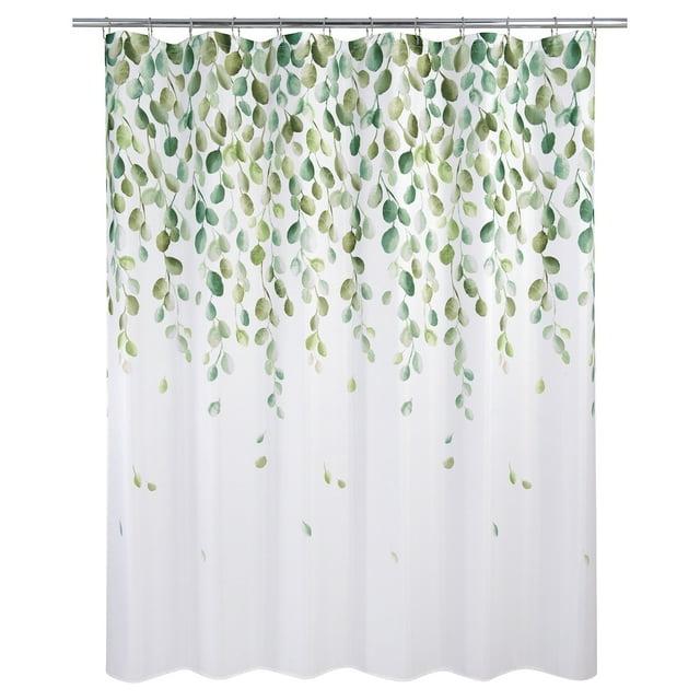 Cascade Shower Curtain - Allure Home Creations: Ombre Botanical Design, Polyester, Machine Washable