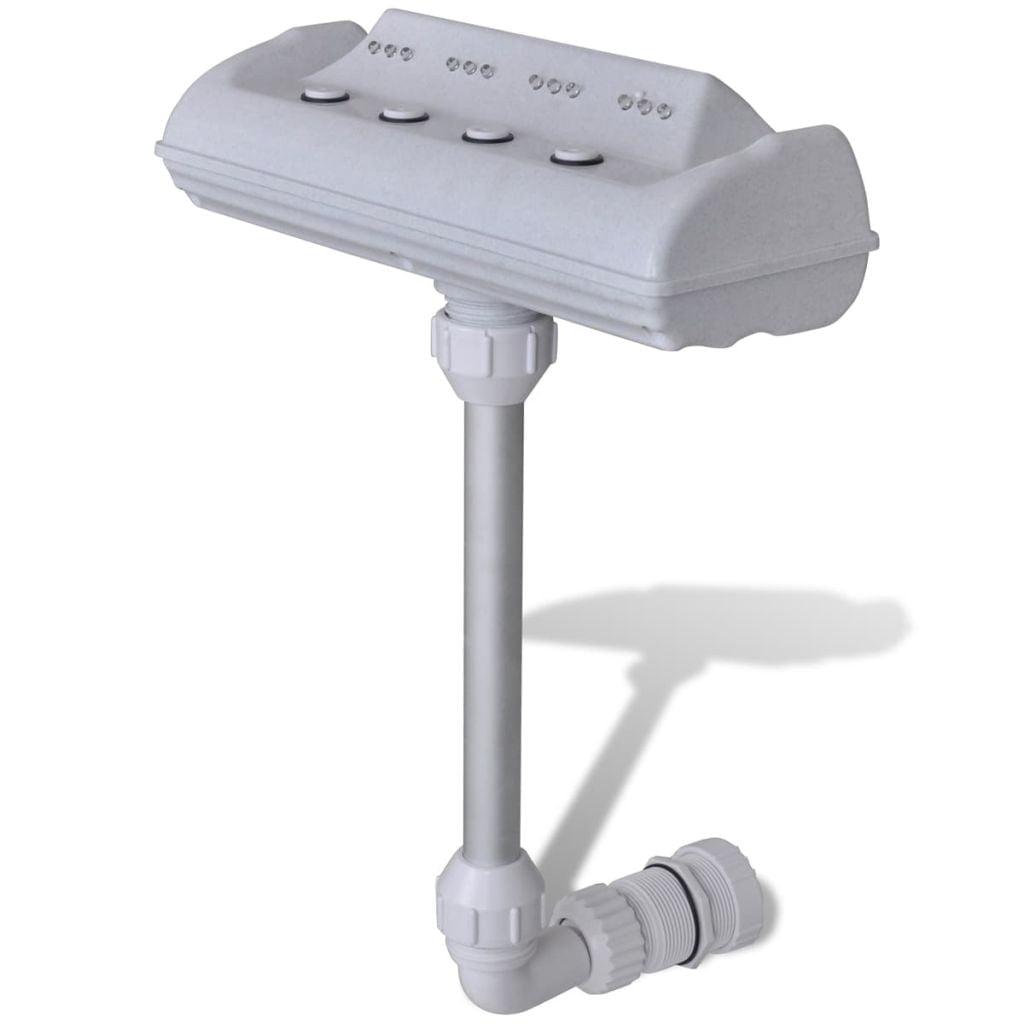 vidaXL Cascade Waterfall Swimming Pool Fountain with LED Lights