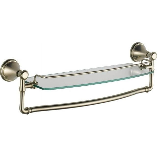 Delta Cassidy 18 in. Glass Shelf with Towel Bar