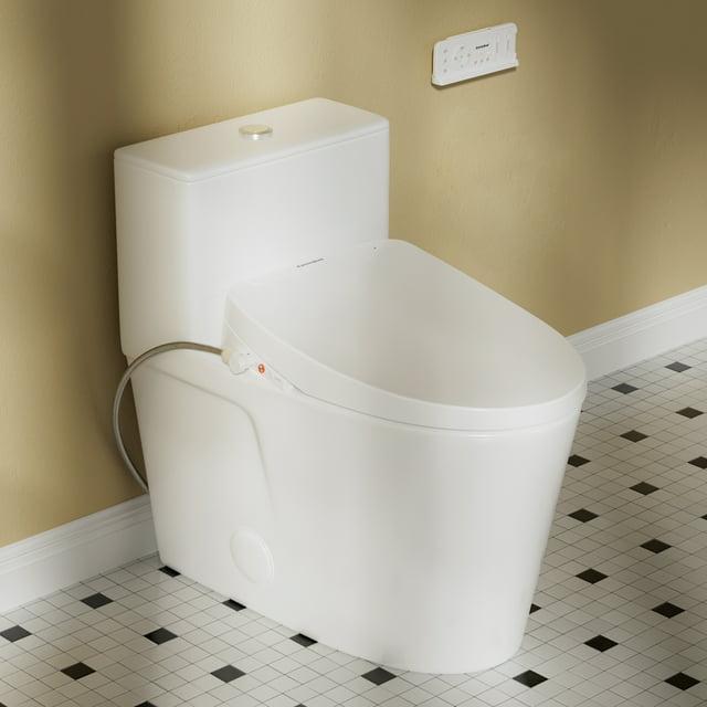 Casta Diva CD-Y020 Bidet Toilet Combo, Heated Seat, Warm Dryer, 1.0/1.6 GPF Power Dual Flush and MAP 1000g