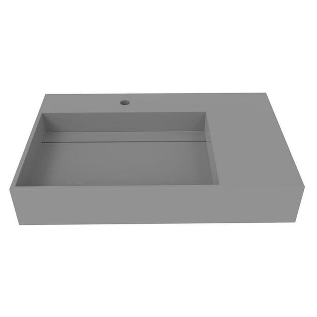 Juniper 30" Wall Mounted Bathroom Sink With Left Basin