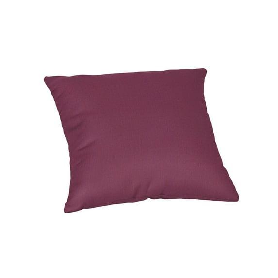 Casual Cushion Solid Sunbrella Fabric Indoor/Outdoor Square Throw Pillow