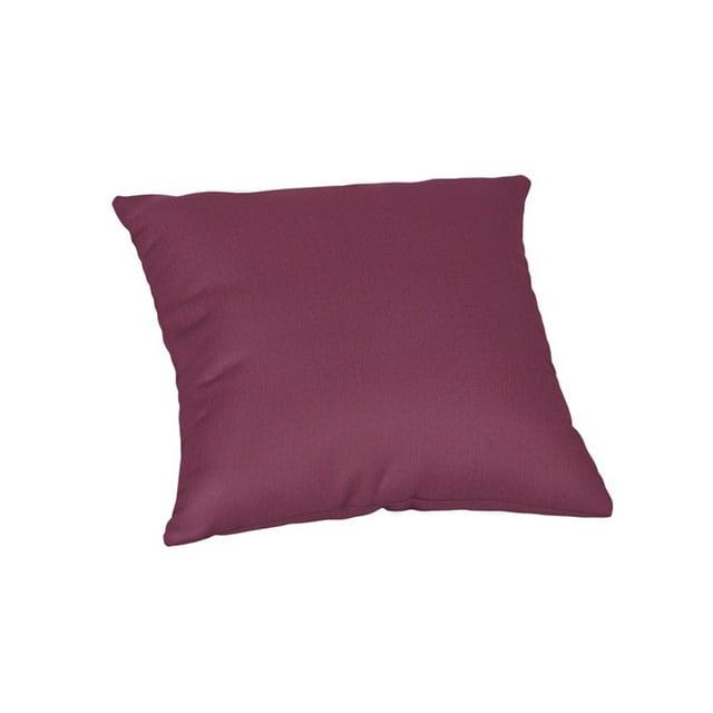 Casual Cushion Solid Sunbrella Fabric Indoor/Outdoor Square Throw Pillow
