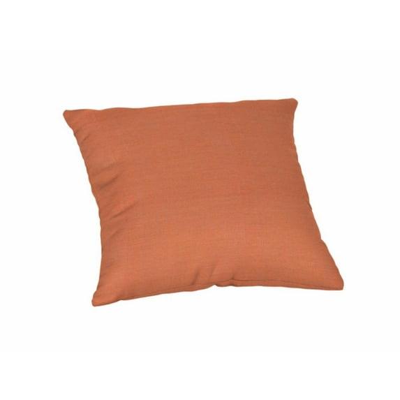 Casual Cushion Solid Sunbrella® Fabric 1-Piece Indoor/Outdoor Square Throw Pillow, 15"W x 15"L