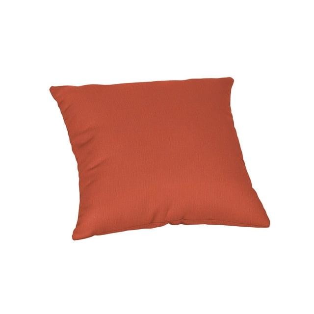 Casual Cushion Corp. Casual Cushion Solid Sunbrella® Fabric 1-Piece Indoor/Outdoor Square Throw Pillow, 20"W x 20"L, Canvas Navy