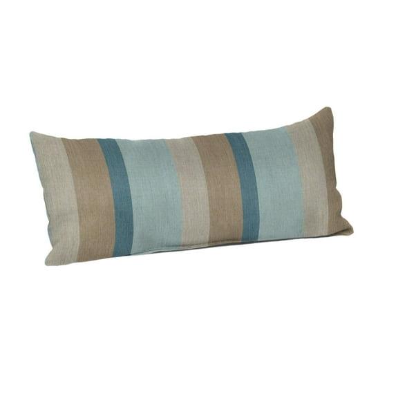 Striped Sunbrella® Indoor/Outdoor Reversible Throw Pillow