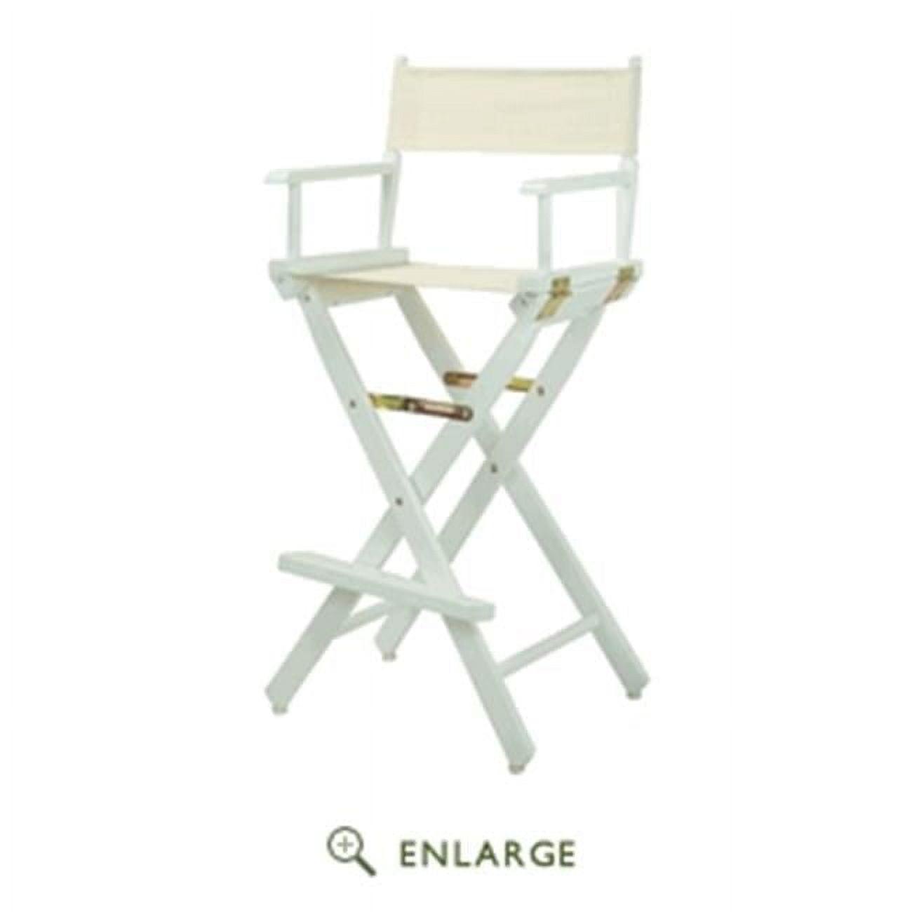 "30" Director's Chair Black Frame-Natural/Wheat Canvas"