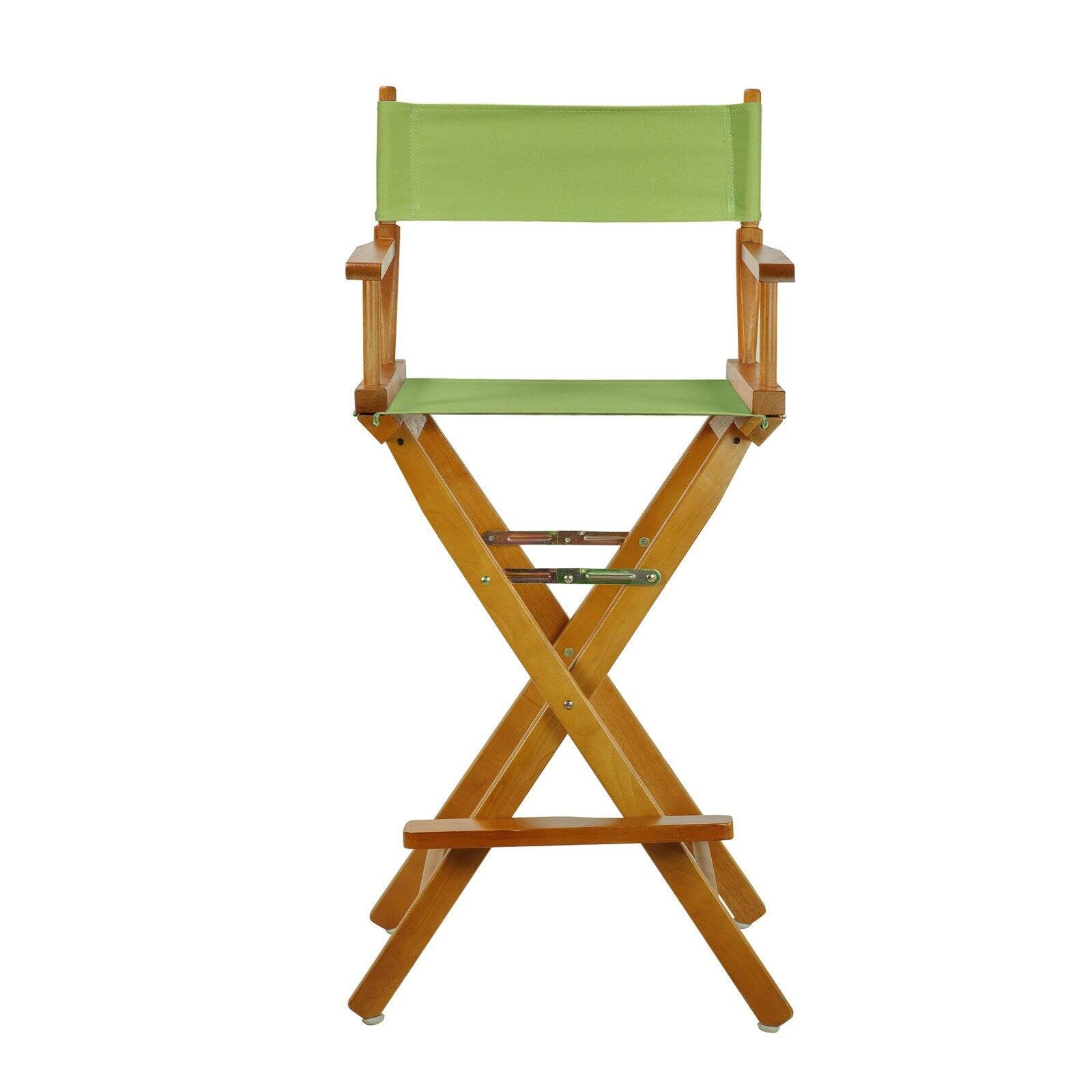 Casual Home 30" Director's Chair Honey Oak Frame-Turquoise Canvas