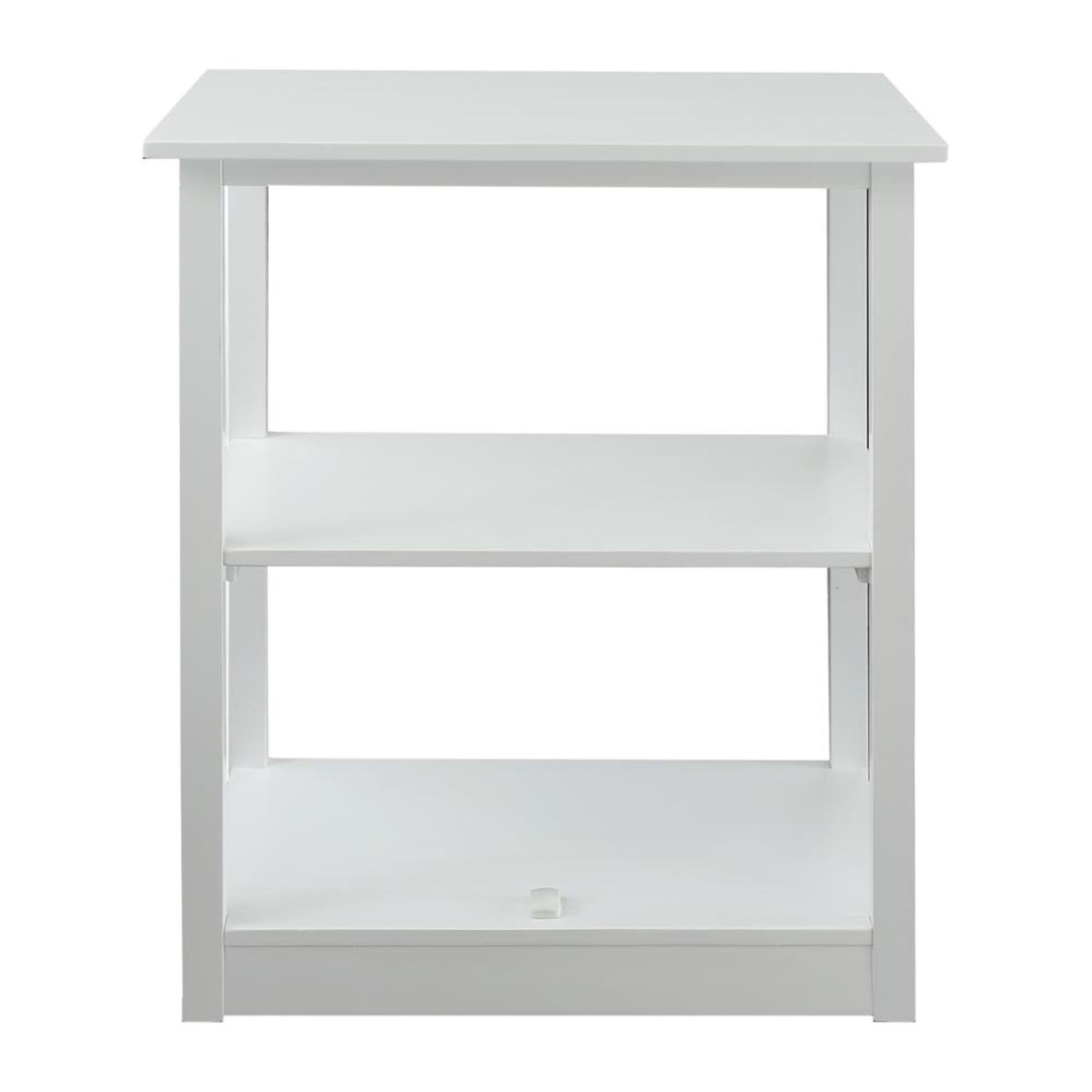 Adams Bookcase Sliding Track, Concealment Furniture, White