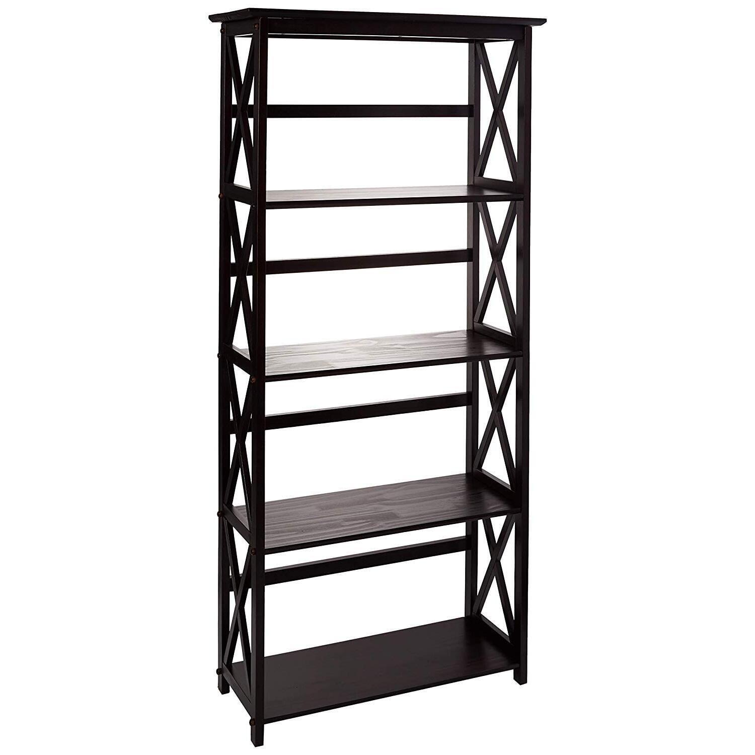 Ltd  Montego 5 tier Bookcase  Espresso