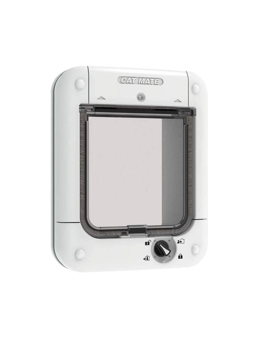 Cat Mate Microchip and I.D. Disc Door for Entry Control of Cats and Other Small Pets - White