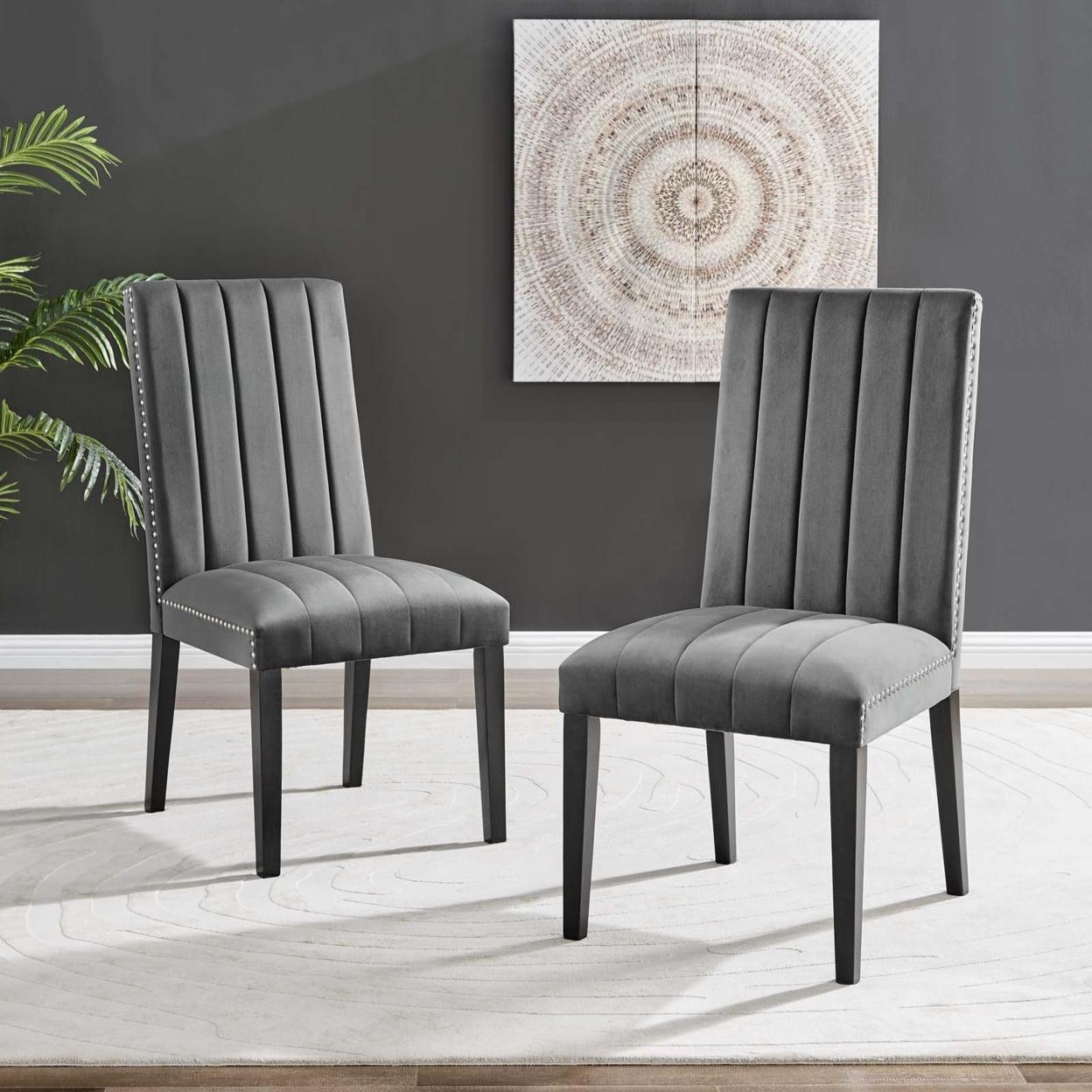 Modway Modway Catalyst Performance Velvet Dining Side Chairs - Set of 2