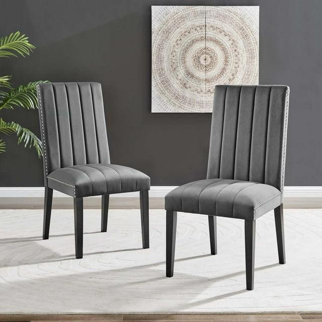 Modway Modway Catalyst Performance Velvet Dining Side Chairs - Set of 2