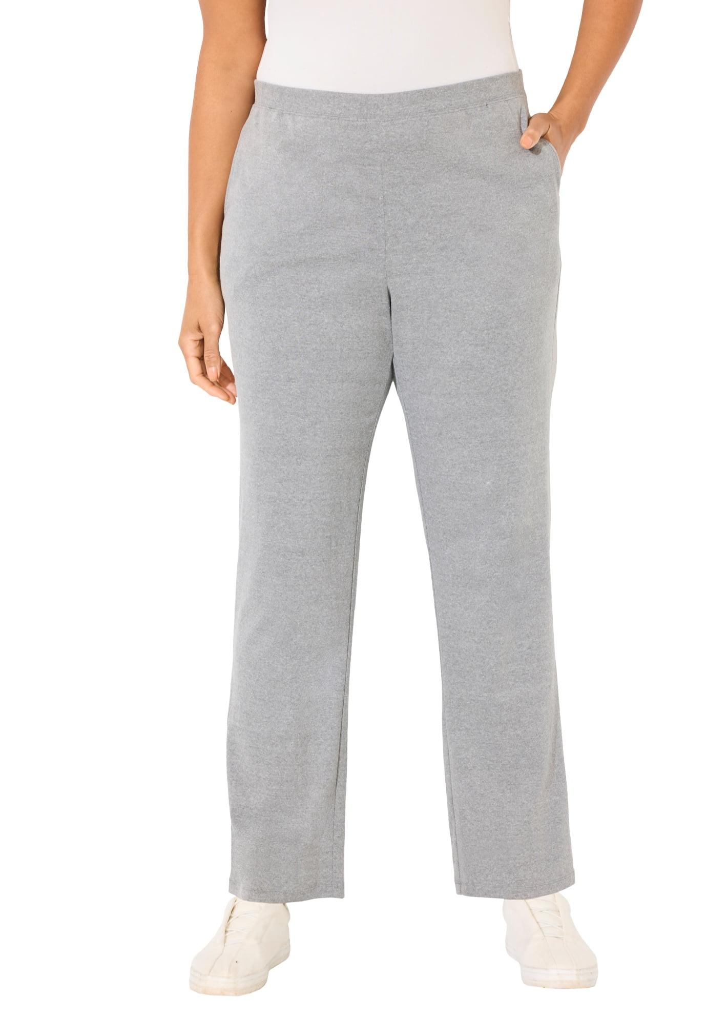 Catherines Women's Plus Size Suprema Pant - 0X, Heather Grey