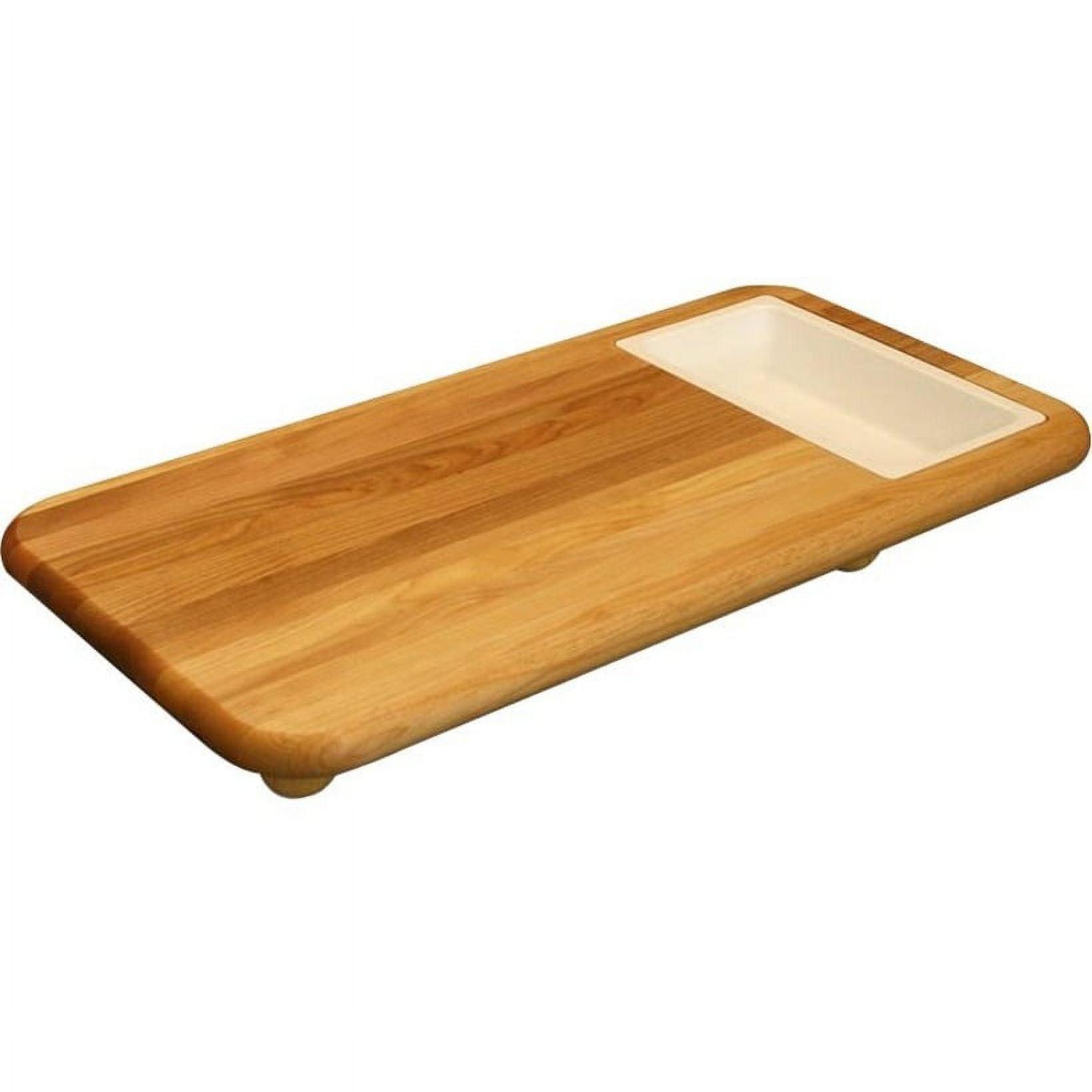 Birch Wood Rectangular Cutting Board Set with Trays