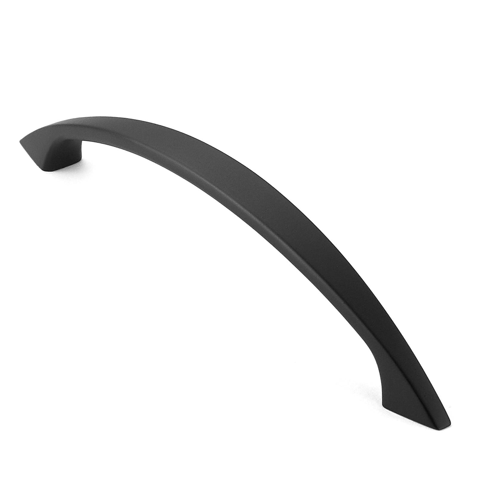 Matte Black 5-Pack Arch Cabinet Pull Handles with Mounting Hardware