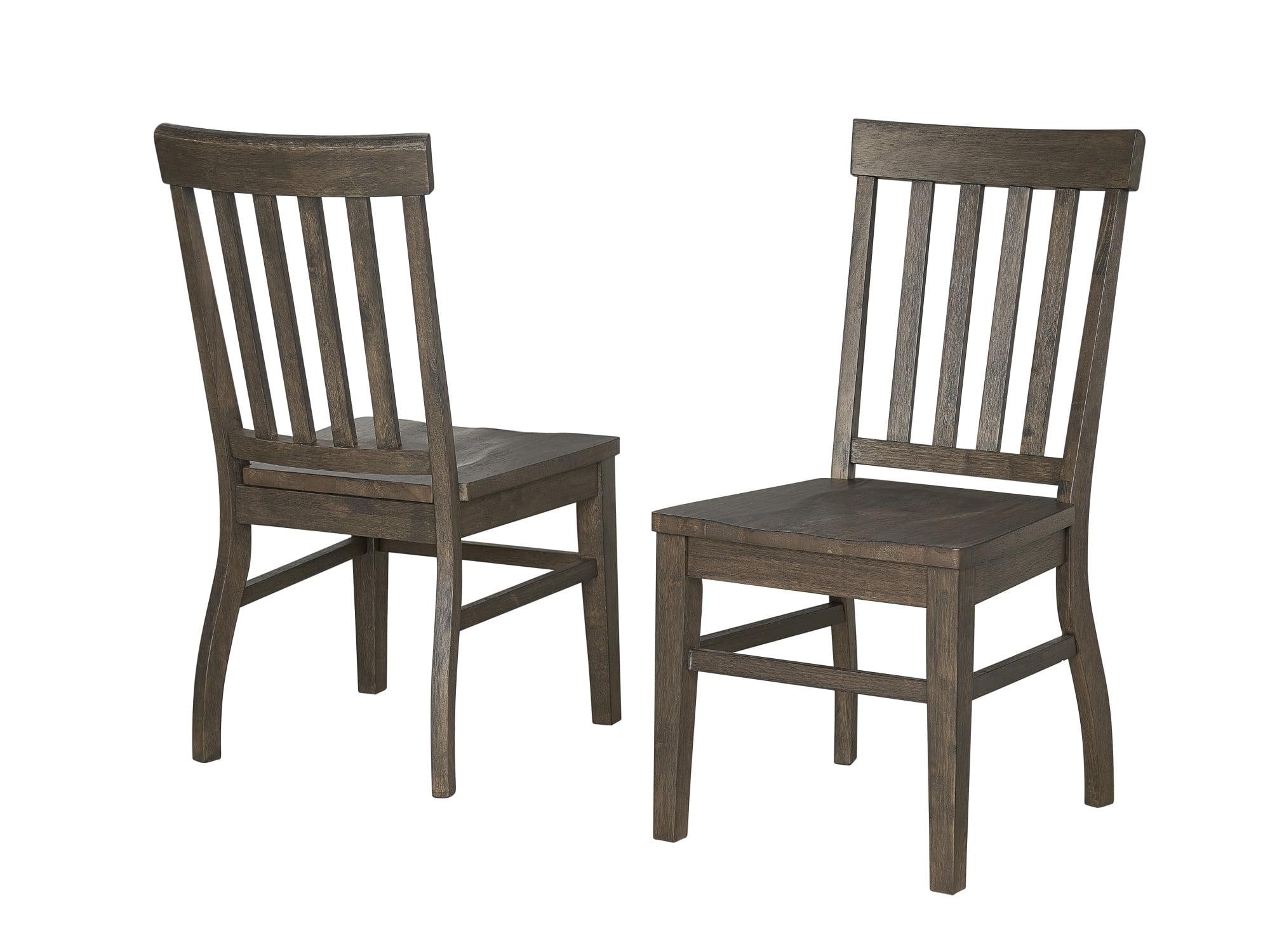 Set of 2 Cayla Side Chair Dark Oak - Steve Silver Co.: Wood Frame, Slat Back, Armless Design, 250lb Capacity