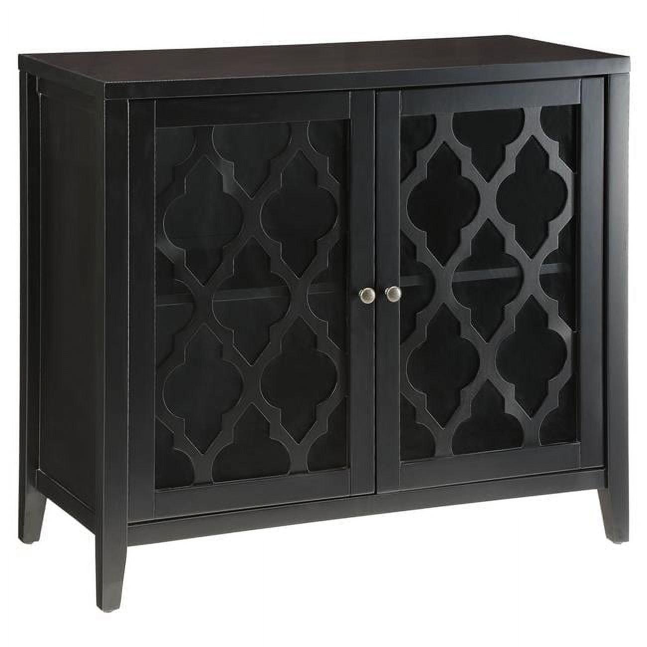 Acme Furniture Ceara Decorative Storage Cabinet Black Finish