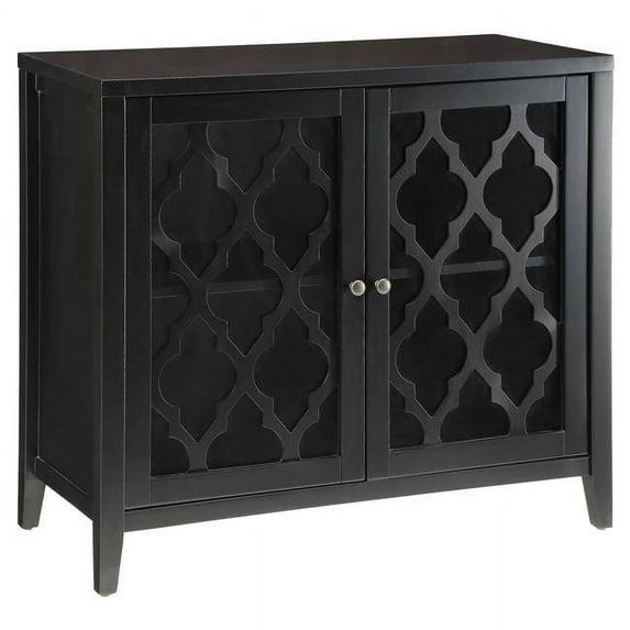 Acme Furniture Ceara Decorative Storage Cabinet Black Finish