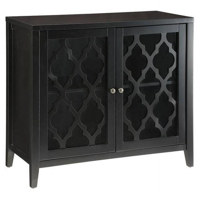 Acme Furniture Ceara Decorative Storage Cabinet Black Finish