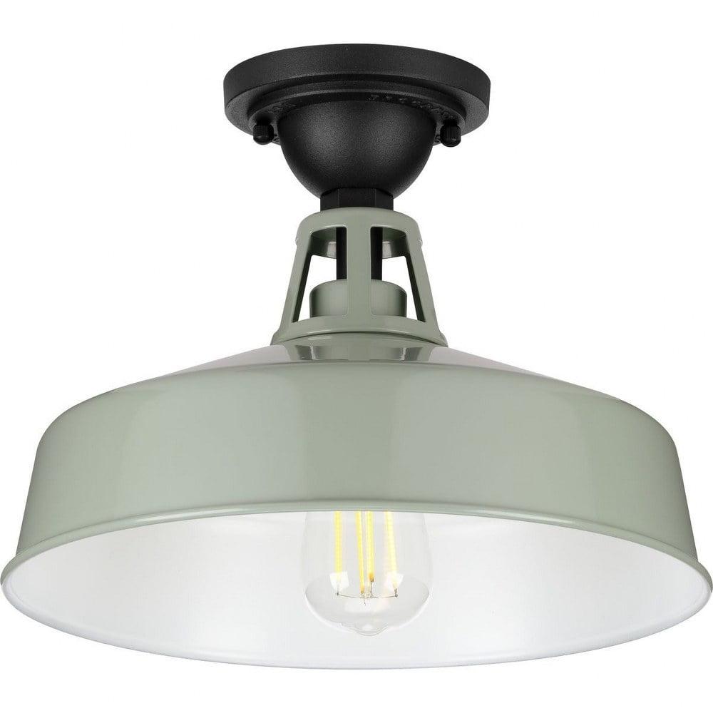 Progress Lighting - One Light Semi Flush Mount - Outdoor - Cedar Springs -