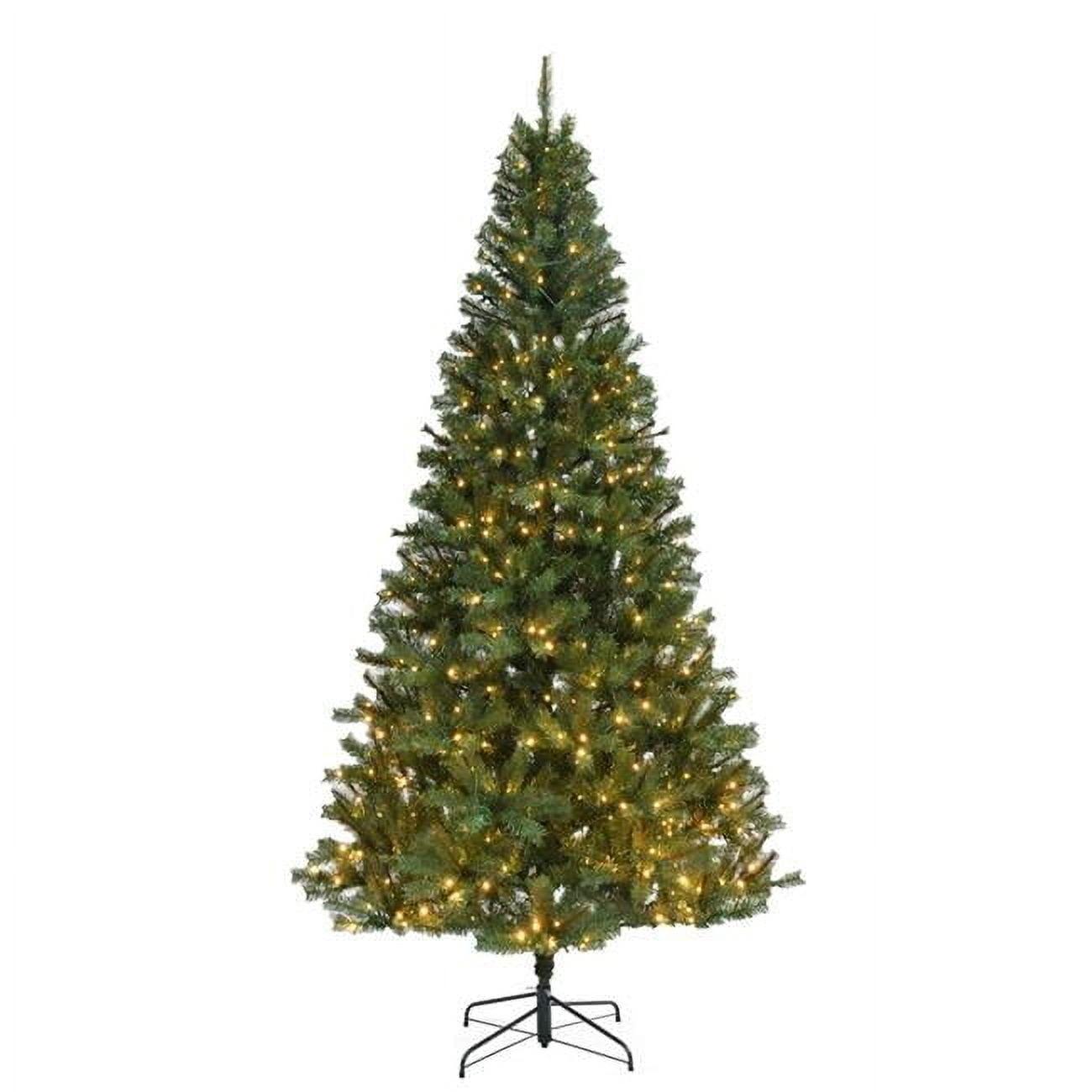 9 ft. Full Spruce Christmas Tree with Warm White LED Lights