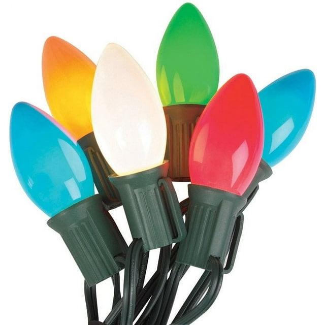 Celebrations Outdoor Light Set 25 Lights Multi-Colored Ceramic Ul Listed