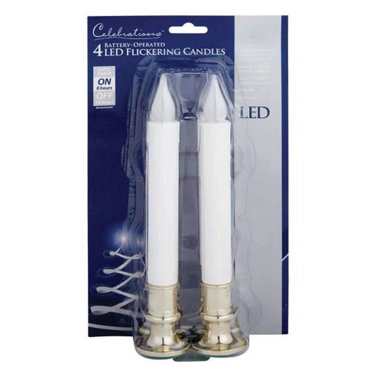 Golden White 9'' Flameless LED Flickering Candle