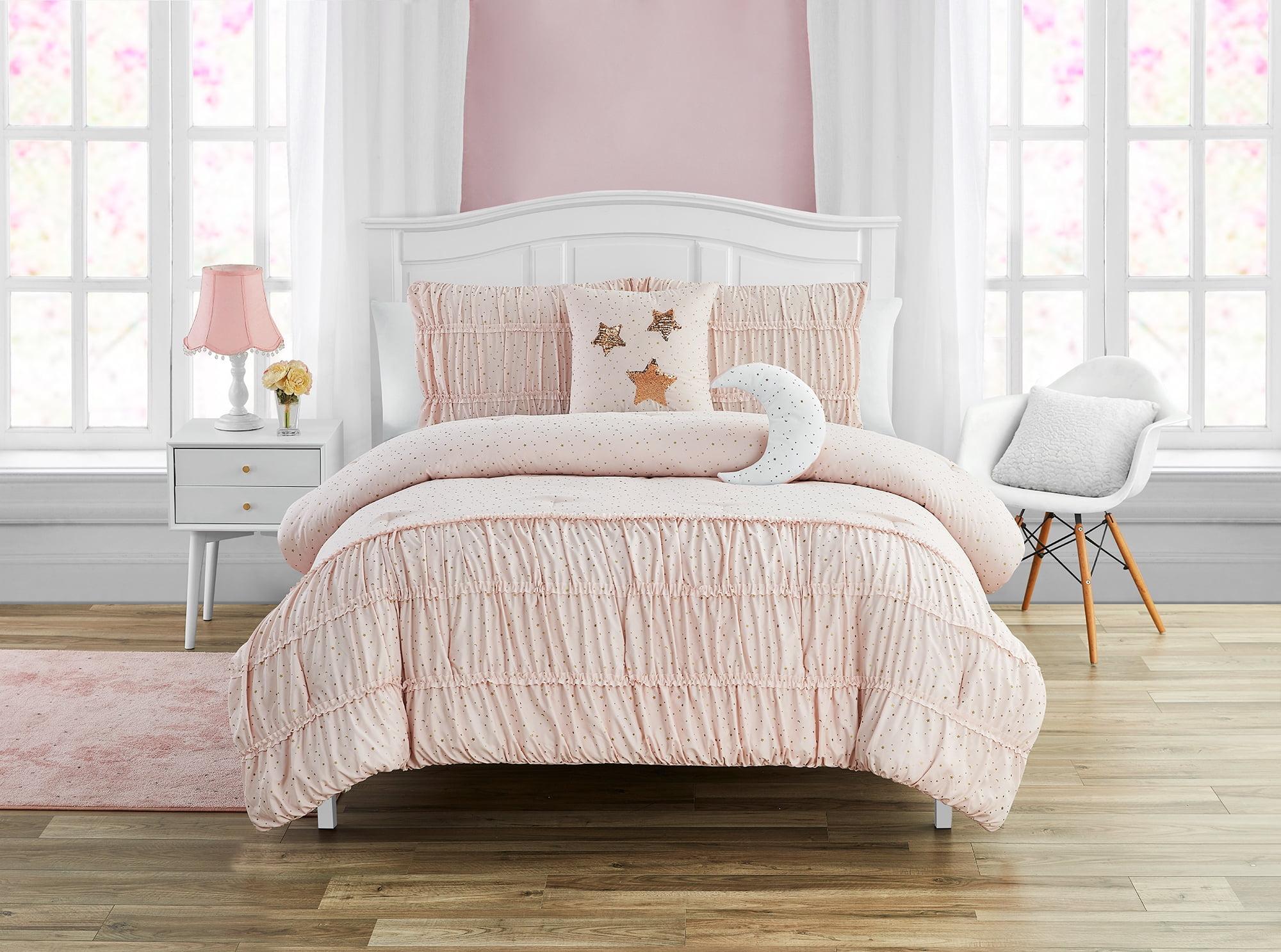 Celestial Princess Pink 4-Piece Comforter Set Twin