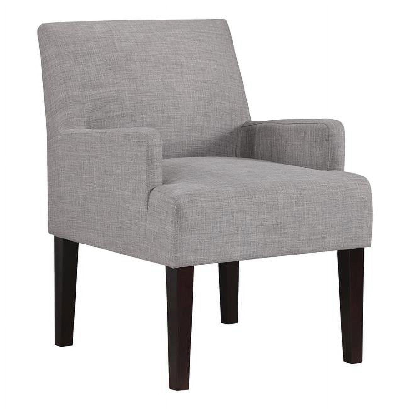 Main Street Cement Fabric Traditional Guest Armchair
