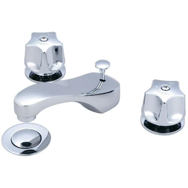 Central Brass 1125-DA Widespread 2-handle Bathroom Faucet with Drain Assembly