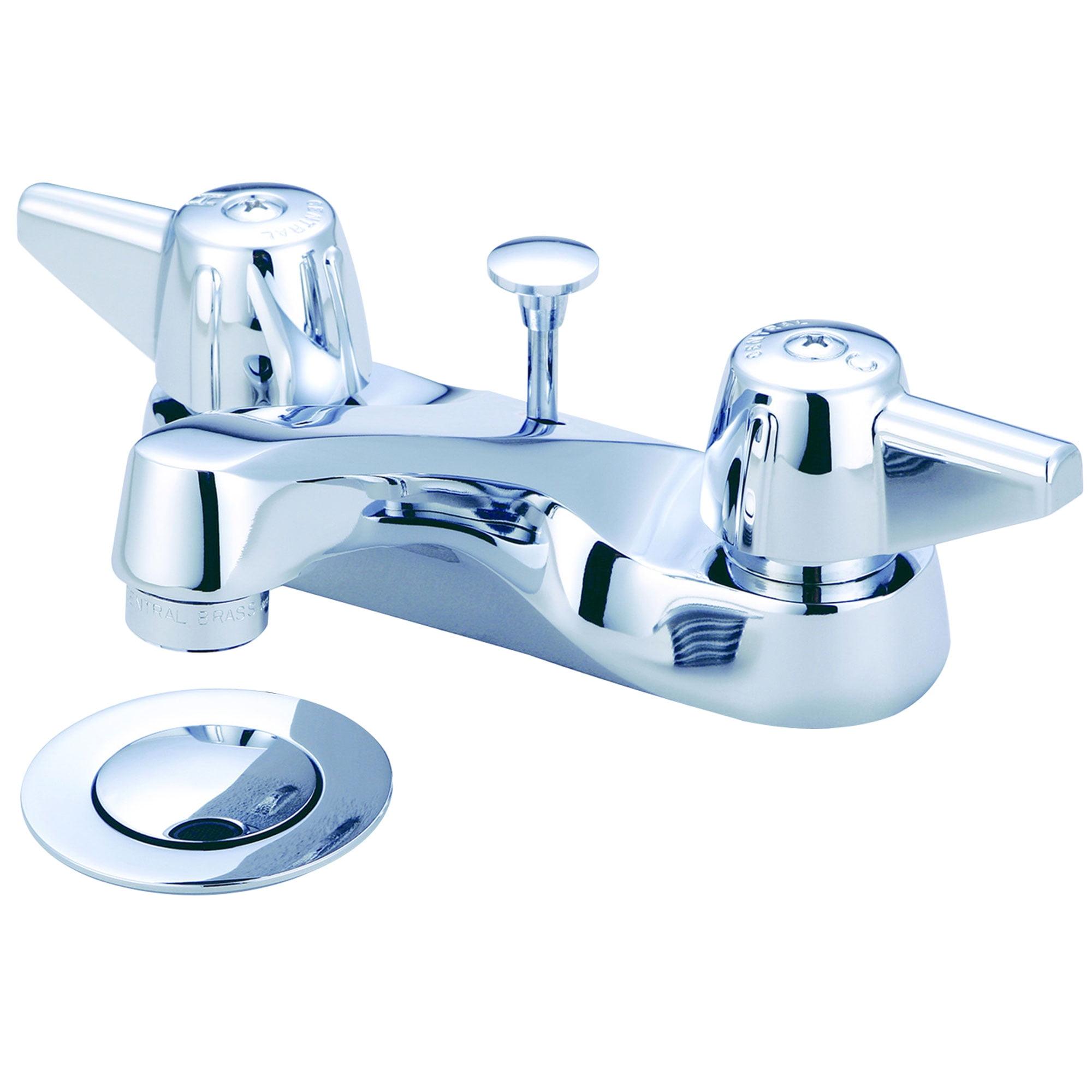 Polished Chrome Centerset 2-Handle Bathroom Faucet