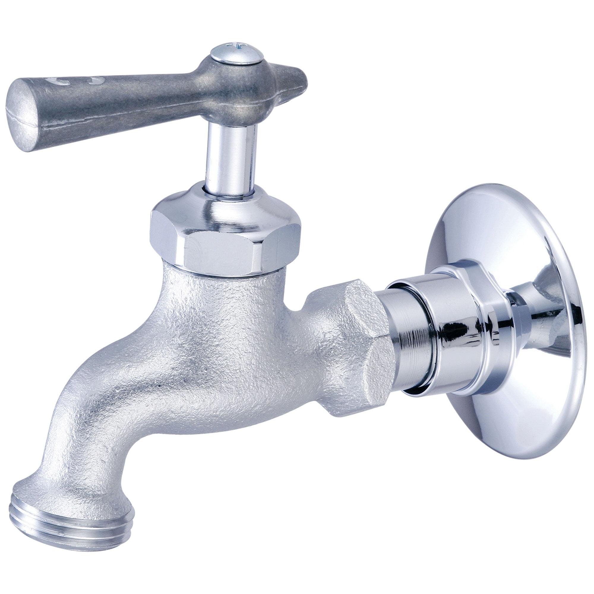 Silver Chrome Single Handle Wall Mounted Faucet