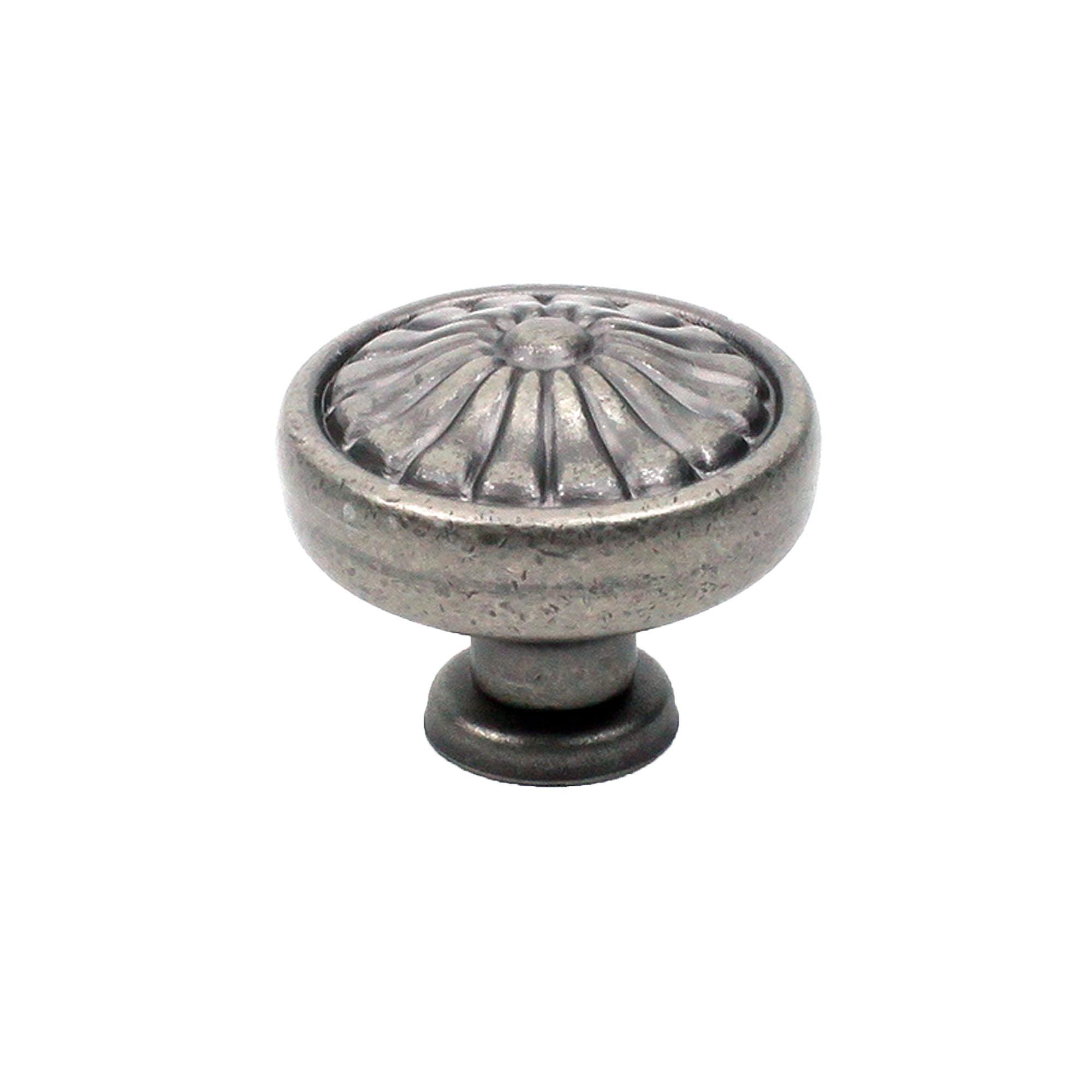 Hartford Aged Pewter 1-1/4" Mushroom Cabinet Knob