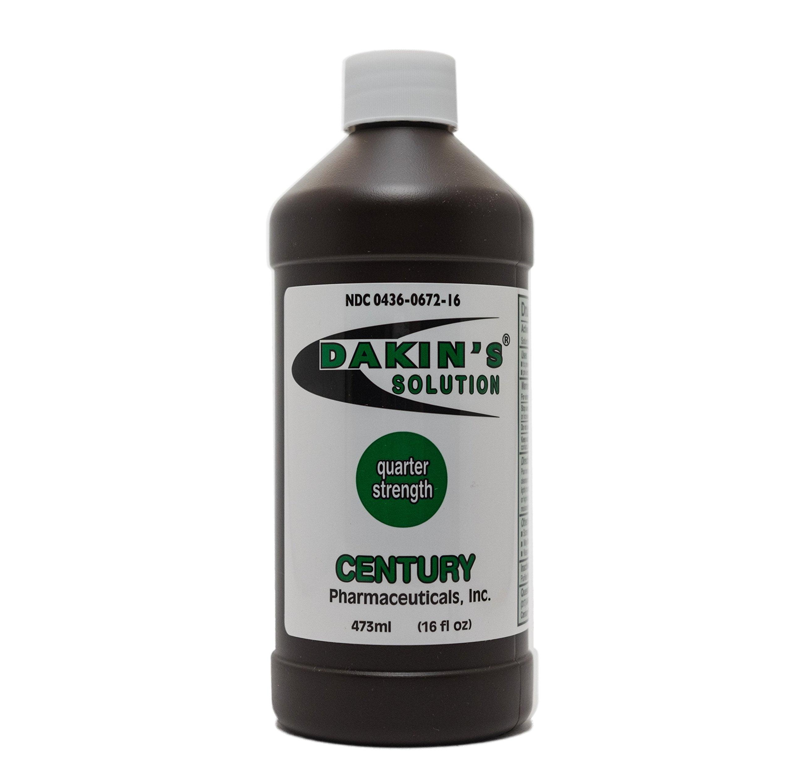 Dakin's Solution-Quarter Strength Sodium Hypochlorite 0.125% Wound Therapy for Acute and Chronic Wounds 16 oz 1 ea