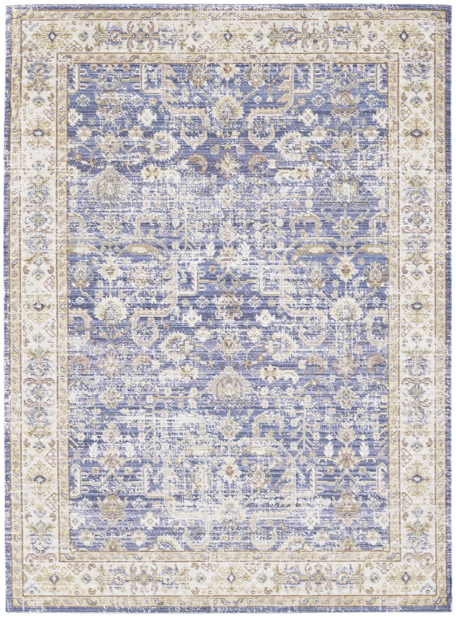 Amer Rug CEN62608 Century Bordered Runner Rug, Lavender Ivory - 2 ft. 6 in. x 8 ft.