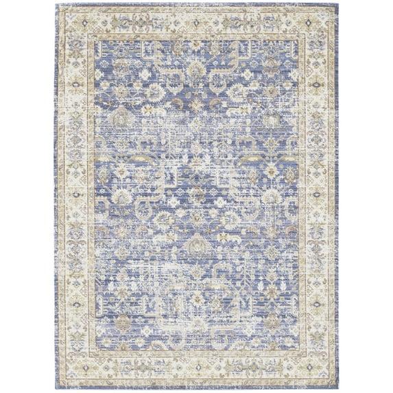 Amer Rug CEN62608 Century Bordered Runner Rug, Lavender Ivory - 2 ft. 6 in. x 8 ft.