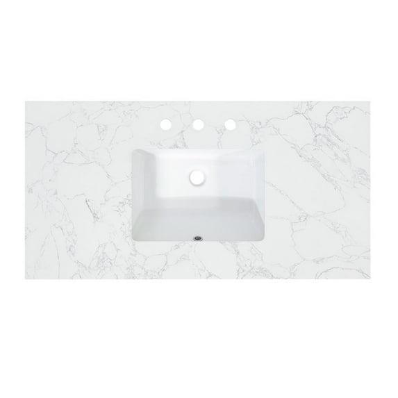 Ceres 43" Engineered Stone Single Bathroom Vanity Top with Sink