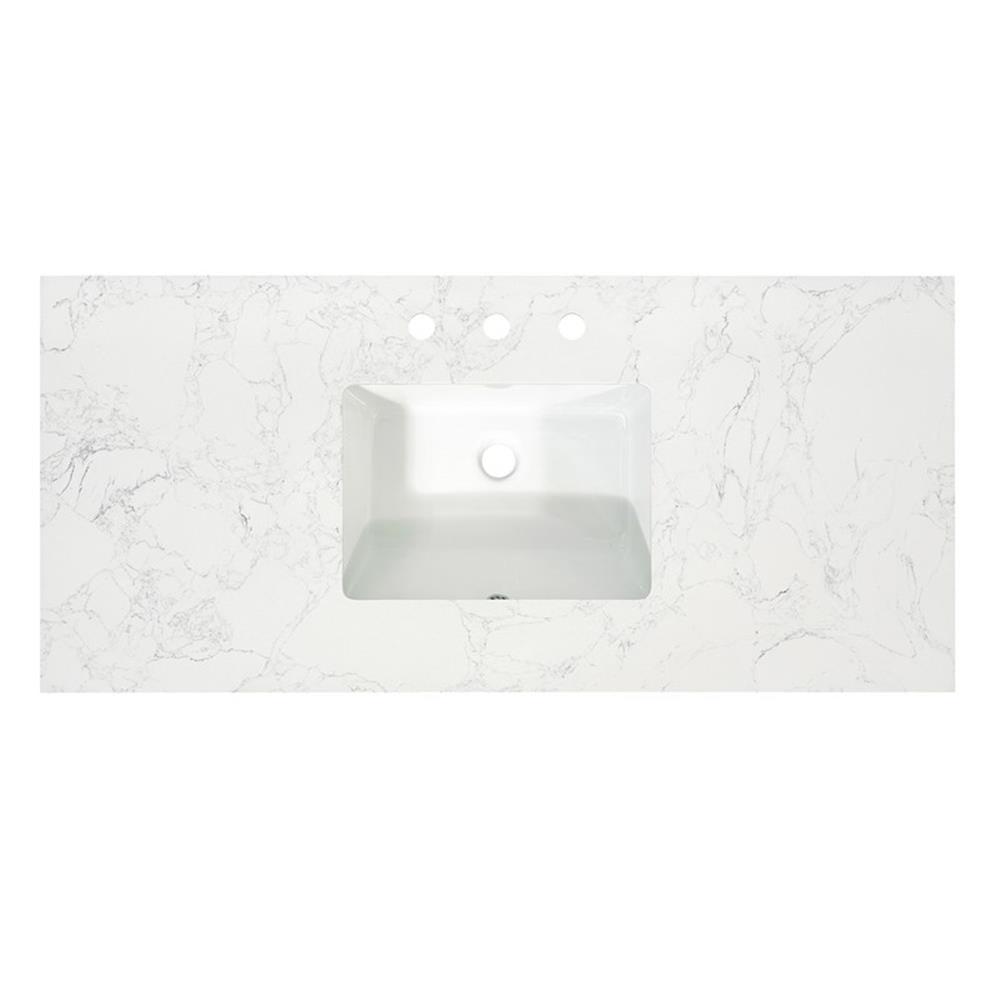 Ceres 49" Engineered Stone Single Bathroom Vanity Top with Sink