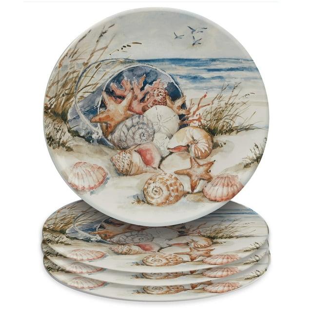 Coastal Landscape Set Of 4 Dinner Plate 11"