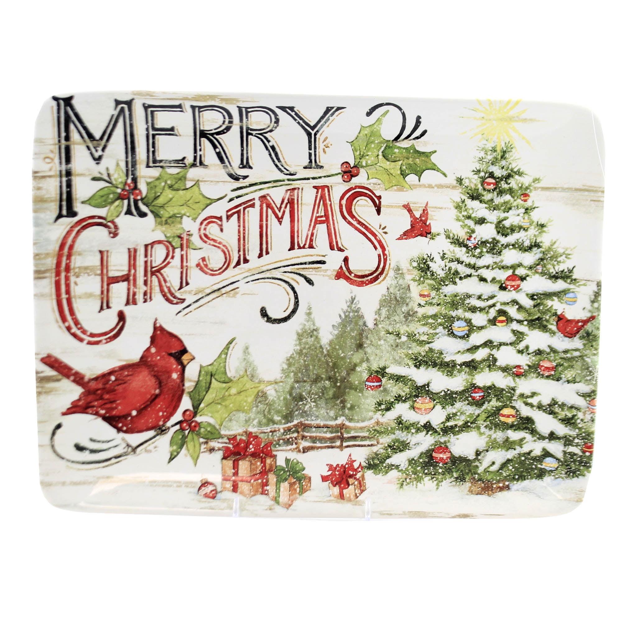Certified International Certified International Evergreen Christmas Rectangular Platter