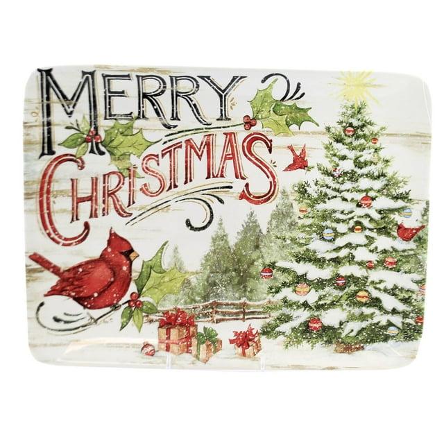 Certified International Certified International Evergreen Christmas Rectangular Platter
