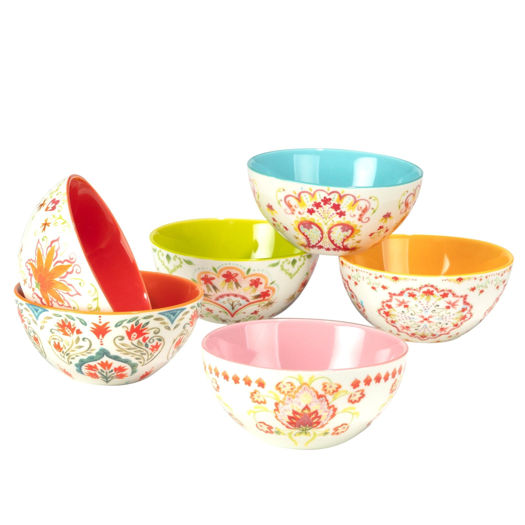 Certified International Francesca Set Of 6 All Purpose Bowl 4.75" 6 Asst