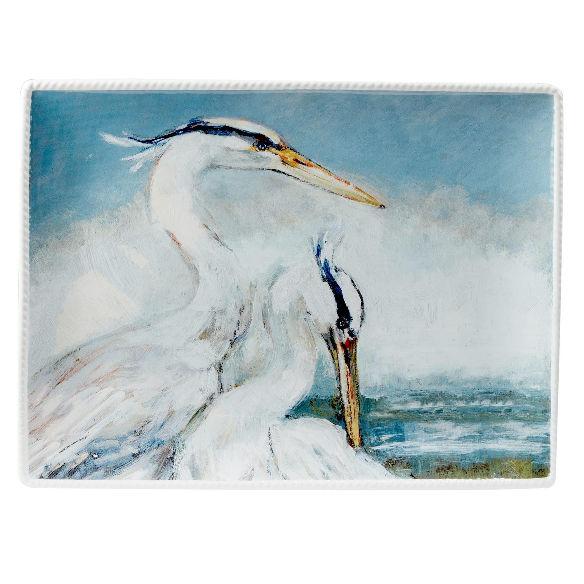 Shorebirds Coastal Ceramic Rectangular Platter