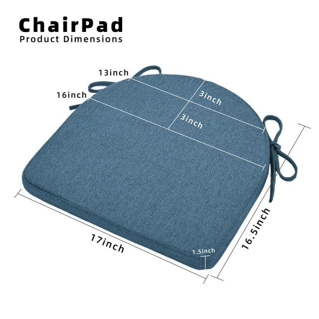 Chair Cushions for Dining Chairs Set of 2 - Blue