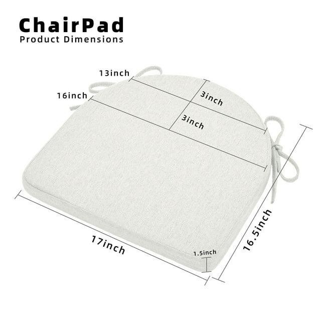 Chair Cushions for Dining Chairs Set of 4 - Off White