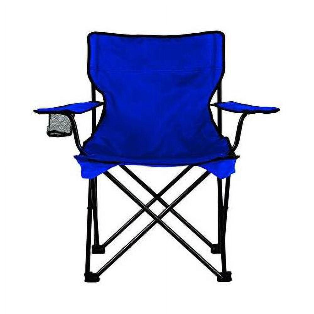 Green Foldable Camping Chair with Cup Holder