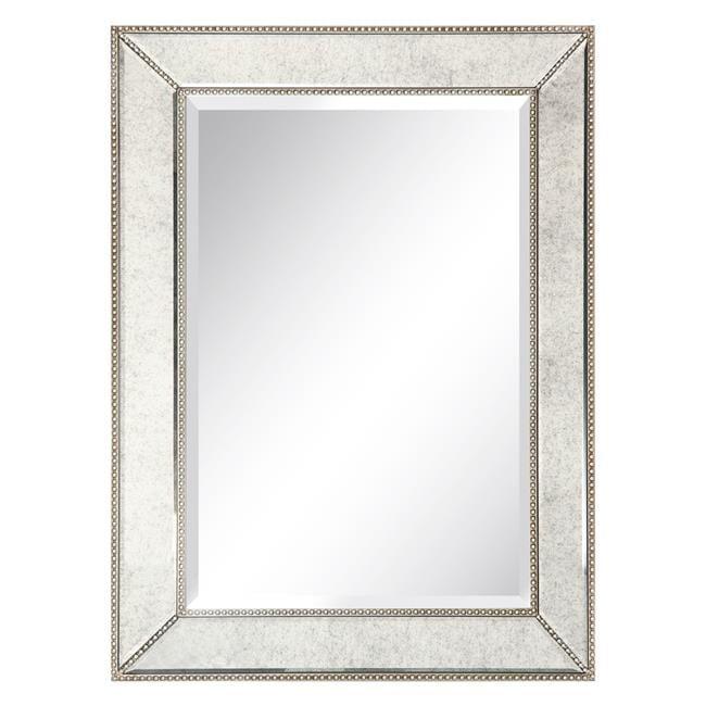 Empire Art Direct  Champagne Beed Beveled Rectangle Wall Mirror