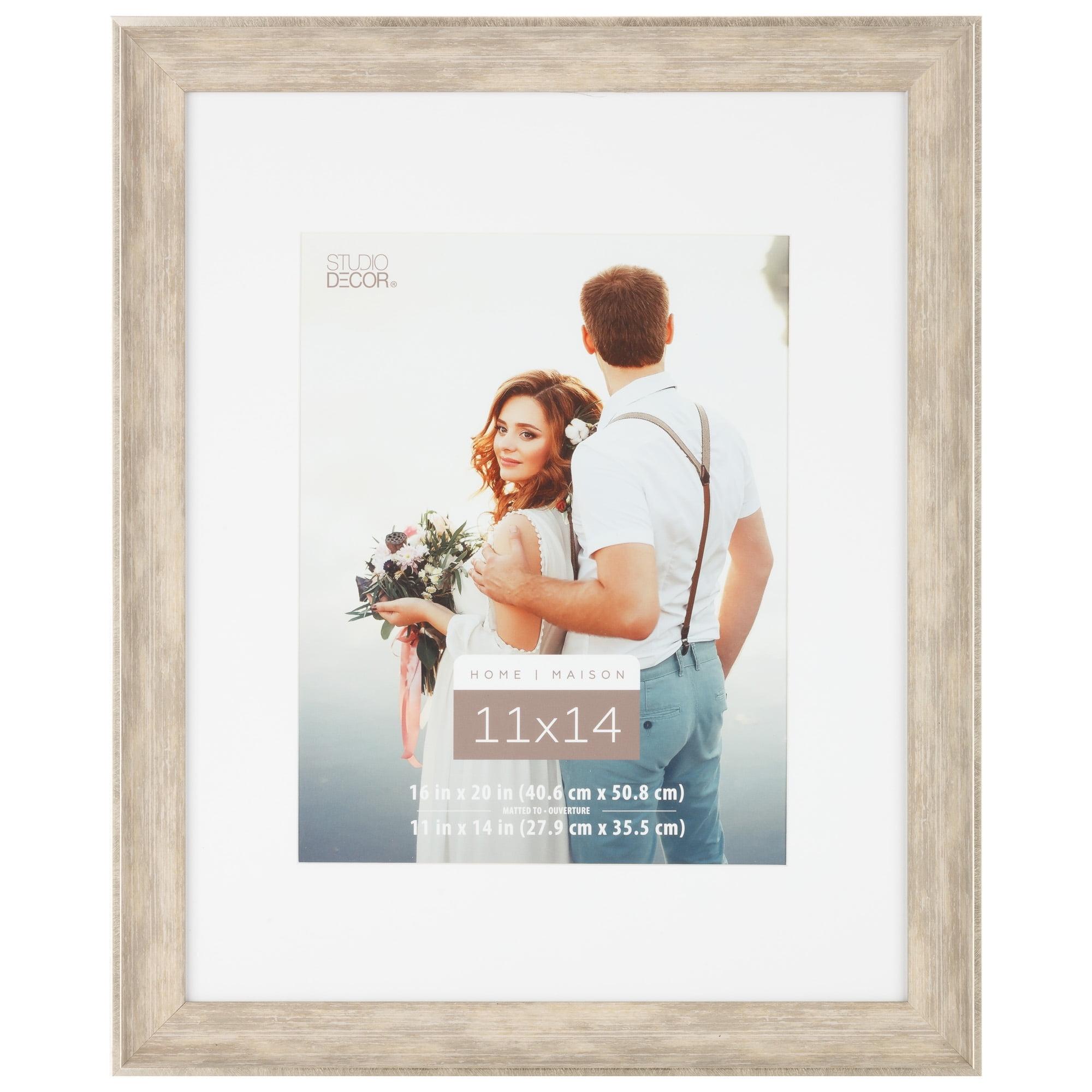 16” x 20” Champagne White Manufactured Wood Wall Frame