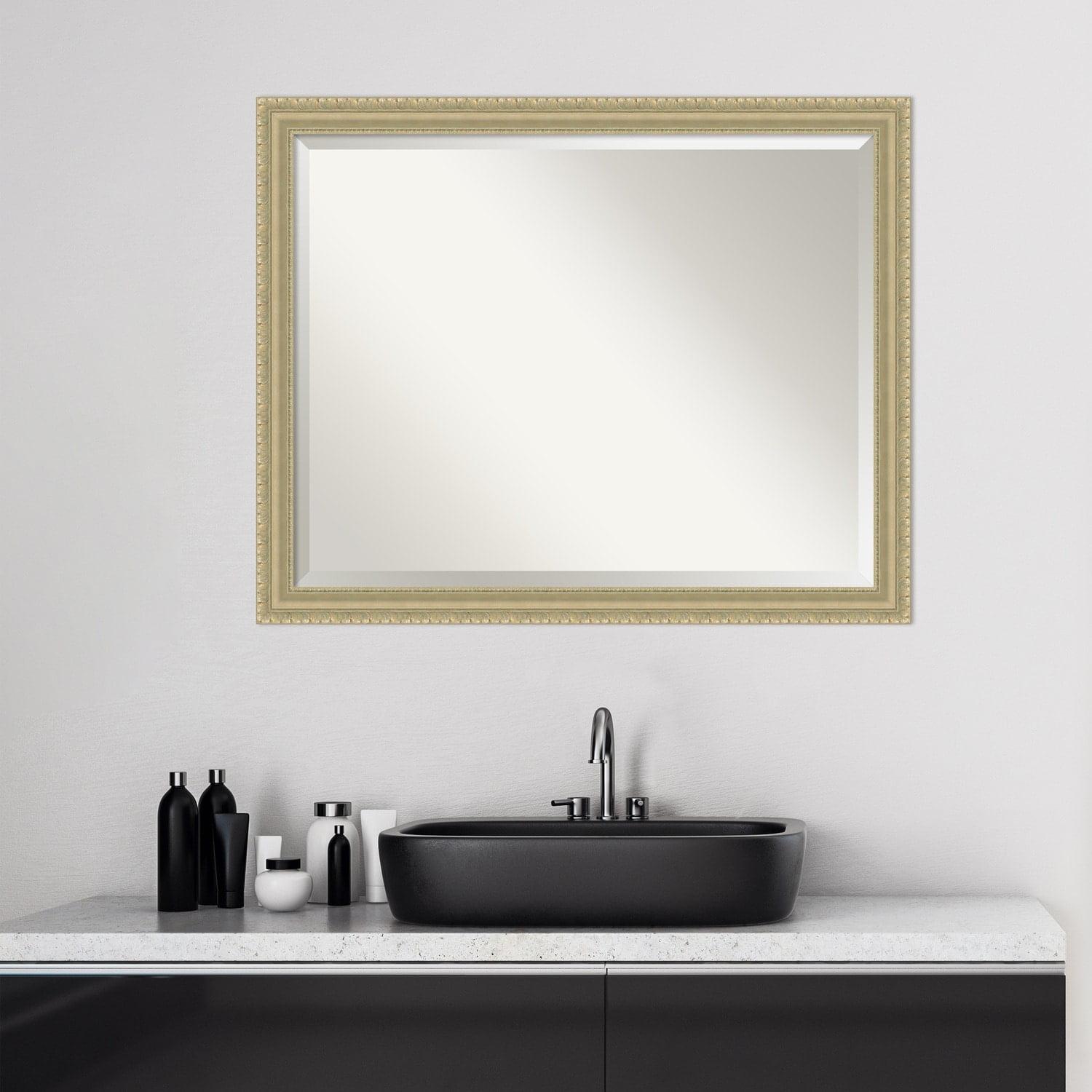 Champagne Teardrop Bathroom Mirror